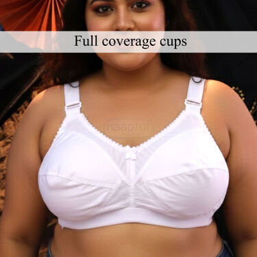 Pack of 3 Full Coverage Daily Wear Bust Support Bra - Plus Size Only (3FCB5)