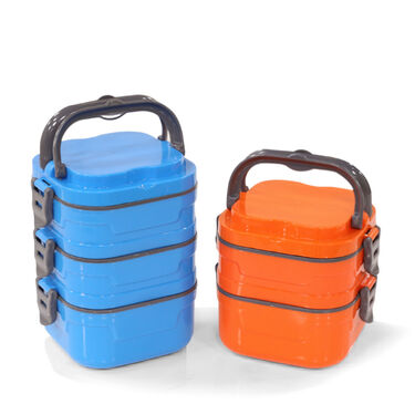 3 Layer + Free 2 Layer Lock & Go Hot Insulated Tiffin