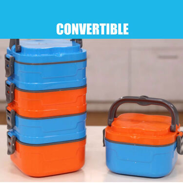 3 Layer + Free 2 Layer Lock & Go Hot Insulated Tiffin
