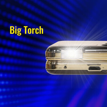 4 SIM Big Screen Stylish Flip Phone + Free Protective Case (Gamma M2Pro)