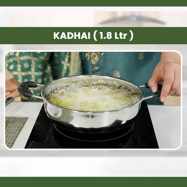 7 Pcs Induction Friendly Cookware Set + Free Knife Set + Free Double Bedsheet with Pillow Cover + Free Steel Medu Vada Maker