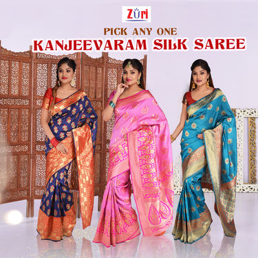 Pick Any One Assorted Kanjeevaram Silk Saree nsp prod 2